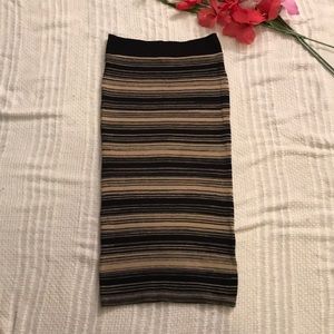 Windsor Black and Beige Skirt